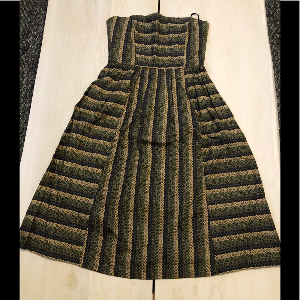 Anthropologie strapless dress Sz 0